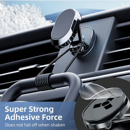 🔥 HOT SALE 🔥 2025 NEW ALLOY FOLDING MAGNETIC CAR PHONE HOLDER