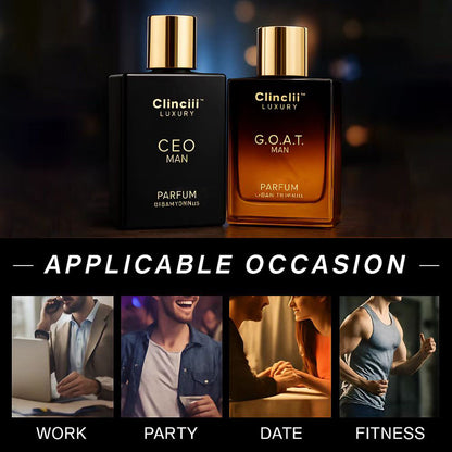 Gentlemen’s Fragrance Set with CEO MAN Perfume & G.O.A.T MAN Aroma
