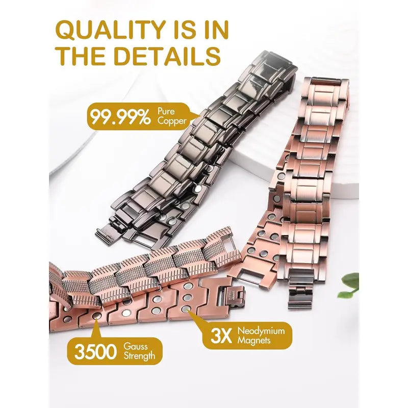 Copper magnetic bracelet——Relieve fatigue and promote blood circulation🔥