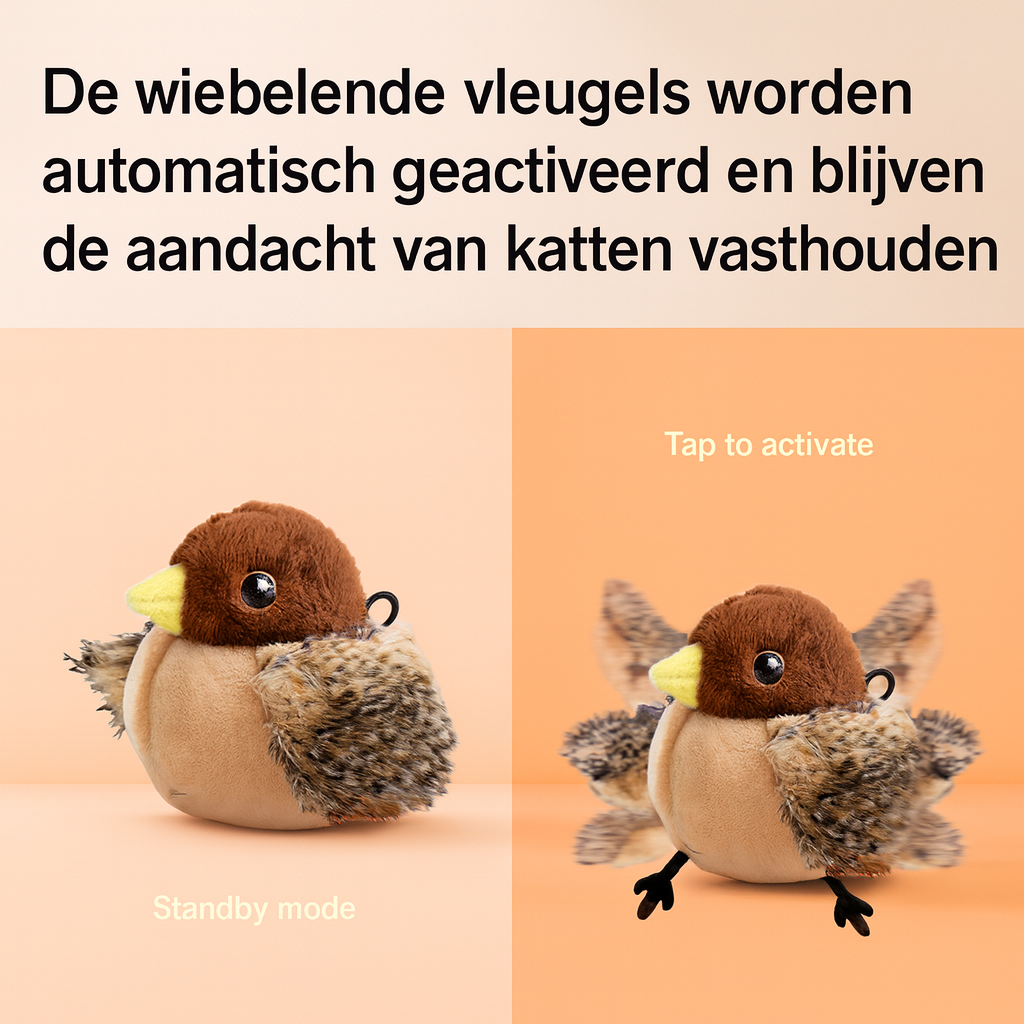 QIAWI™ 🐾Interactive Chirping Bird Cat Toy
