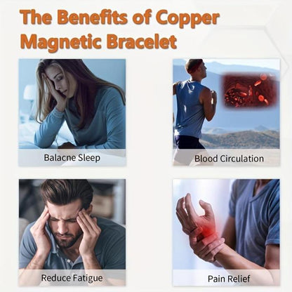 Copper magnetic bracelet——Relieve fatigue and promote blood circulation🔥